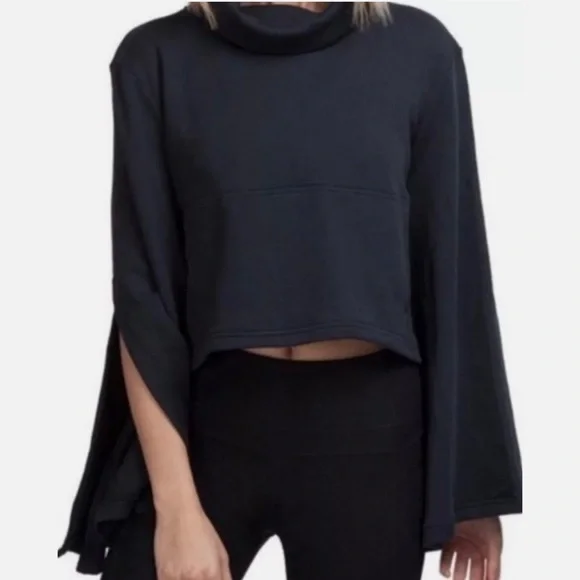 FP Movement Salvation Bell Sleeve Turtleneck, Navy - Picture 3 of 9